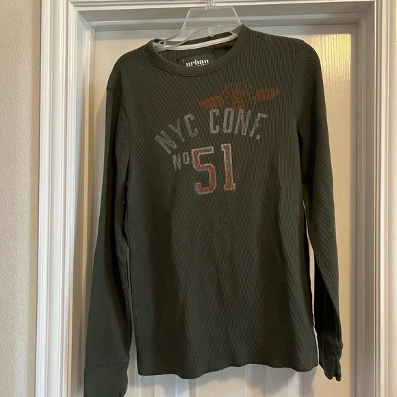 urban pipeline Shirts Mens Urban Pipeline Olive Green Thermal